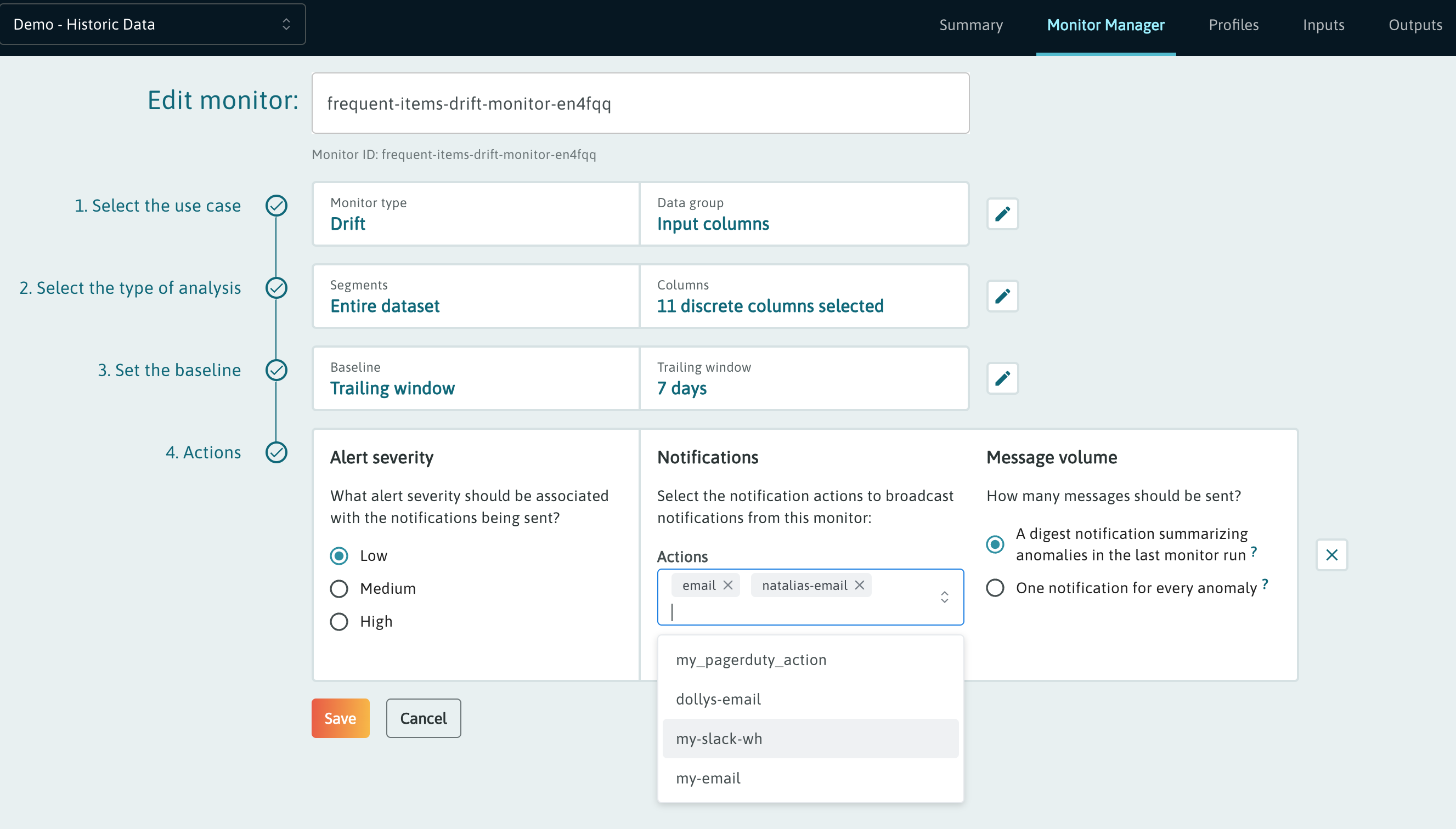 Adding action via UI builder